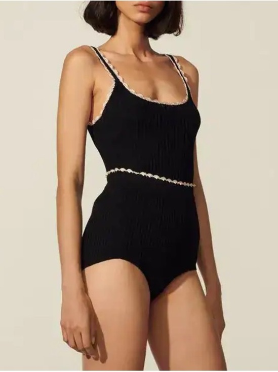 Sandro Pants - Sandro Black Ribbed Knit Shorts